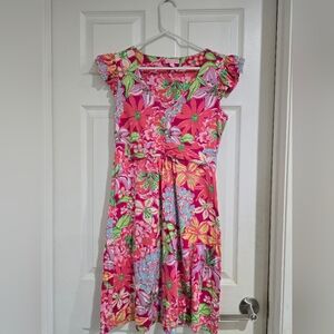 Lilly Pulitzer Pink Floral Dress